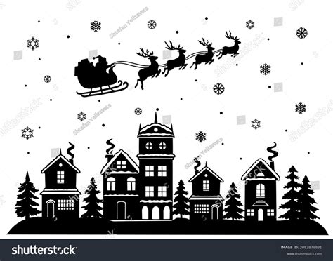 Christmas Village Silhouette
