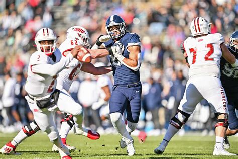 The UConn football team defeated Sacred Heart on Senior Day.