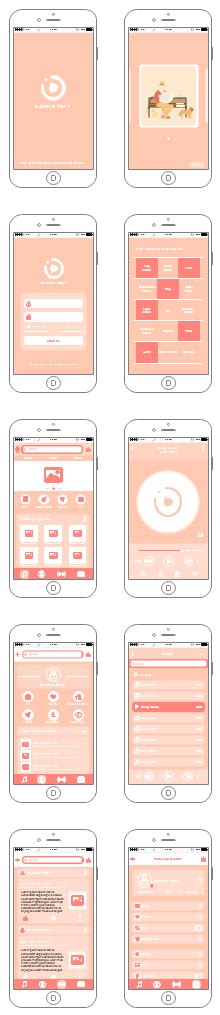 iPad App UI Wireframe | Free iPad App UI Wireframe Templates