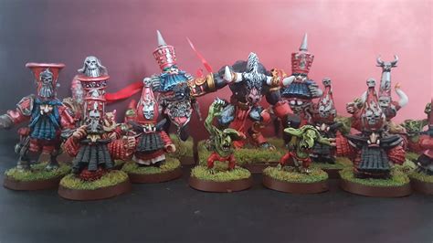 BLOOD BOWL CHAOS DWARF TEAM Custom & Propainted A