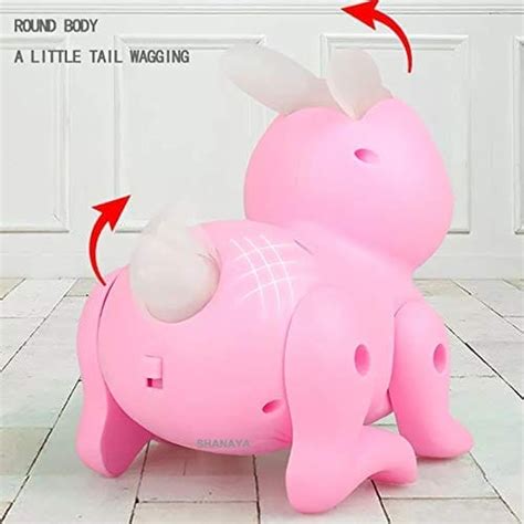 SHANAYA Electronic Battery Powered Jumping Rabbit Animal with Twitching ...