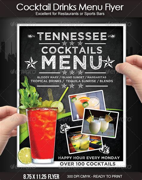 Image result for Cocktail Menu Template