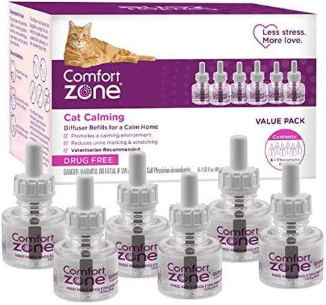 6 Refills | Comfort Zone Cat Calming Diffuser Refill (Value Pack) for a ...