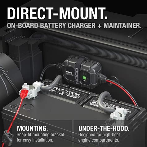 Buy NOCO GENIUS2DUK, 2A Direct-Mount Onboard Charger, 12V Heavy-Duty ...