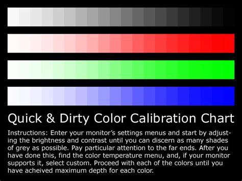 Image result for Monitor Color Calibration Chart