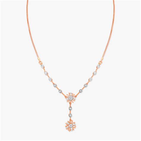 Radiant Floral Diamond Necklace