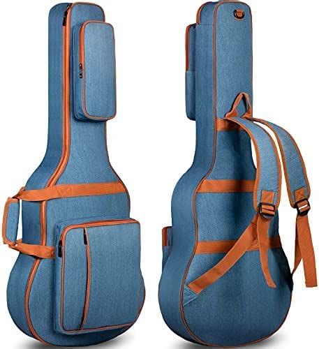 Denvine Musical Acoustic Guitar Gig Bag 0.35inch Padded Guitar Bag Soft ...