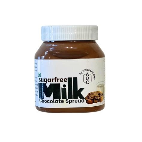 ADC Sugar Free Milk Chocolate Spread (No Palm Oil, No Sugar) with Real ...