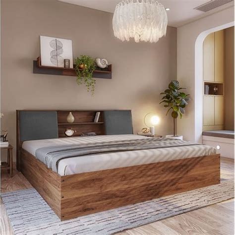 Wakefit Orion King Size Engineered Wood Bed with Box Storage ...