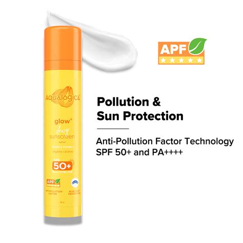 Glow+ Dewy Sunscreen Gel In-Vivo Tested SPF 50+ PA++++ with Papaya & V ...