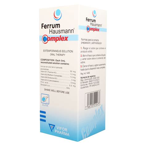 Comprar Ferrum Hausmann Vifor 50Mg 150 ml Jarabe | Walmart Salvador ...