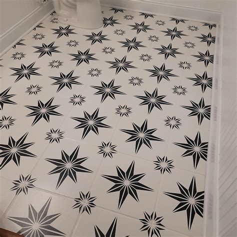 Star Floor Tile Pattern Stencil | Stencilmonkey – Stencil Monkey