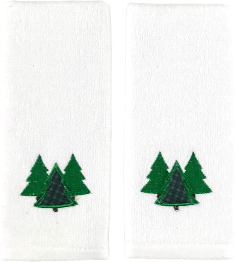 Buy Farmhouse Christmas Fingertip Towels: Plush Velour Cotton ...