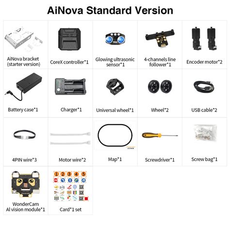 AiNova Intelligent Vision Robot Car Graphical Python/ Scratch Program ...