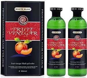 Grace & Elegance Fruit Vinegar Hair Gel Black Color Dye for Hair Care ...