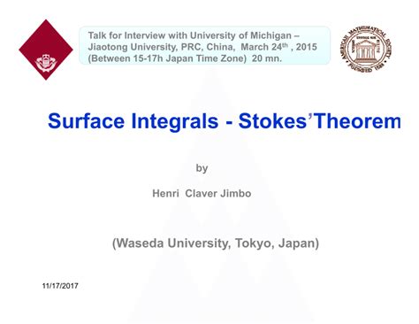 Image result for Stokes Theorem Examples