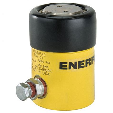 ENERPAC, 10 ton Nominal Capacity, 7/8 in Nominal Stroke Lg, Hydraulic ...
