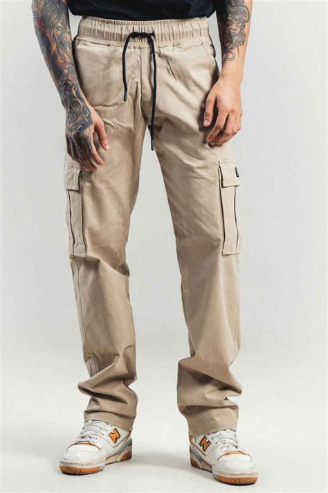 Men's Biege Cargo | Beige Cotton Stylish Cargo Pants | Comfortable & D ...