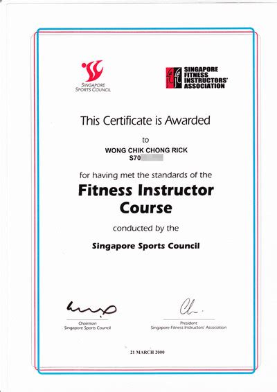 Fitness instructor certification requirements