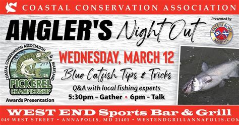 Anglers Night Out: Pickerel Championship + Blue Catfish Tips & Tricks ...