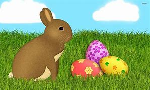 Image result for Bunny with Eggs Wallpaper