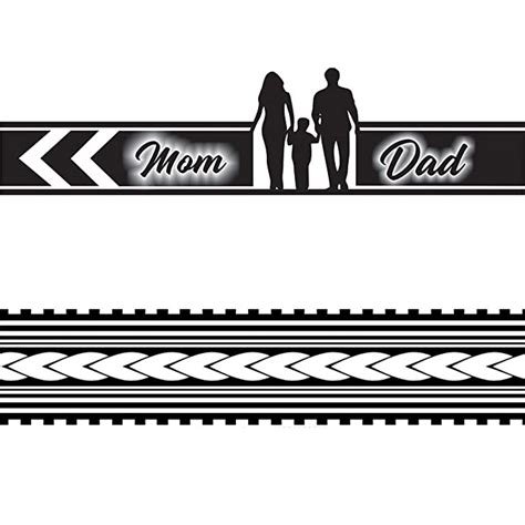 Voorkoms® Temporary Tattoo Body Mom Dad Waterproof Tattoo : Amazon.in ...