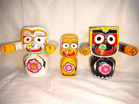 Buy Handicraft Wooden Lord Jagannath,Maa Subhadra, Baldev ji ...