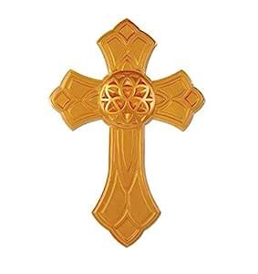 Gold Plastic Cross Pkg/6 : Amazon.in: Home & Kitchen
