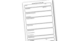 Early Years Action Plan Template | Primary Resources