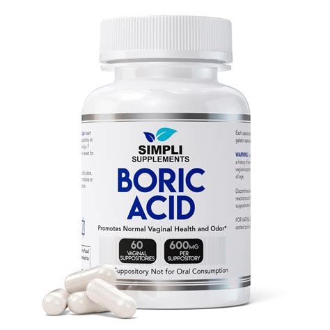 60 Boric Acid Suppositori...B0BTMLLV21 | Encarguelo.com.ec