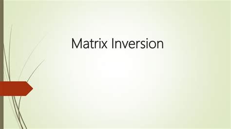 Image result for Matrix Inversion