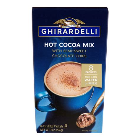 Ghirardelli Hot Cocoa Mix With Chocolate Chips 8 Pack - World Market