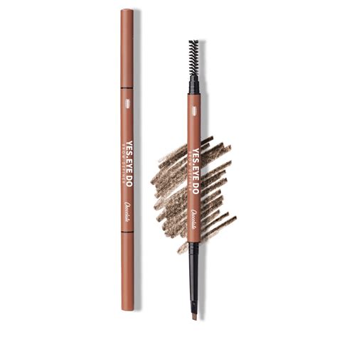 Dark Brown Eyebrow Pencil - Dual-sided Mechanical Brow Pen for Precise ...