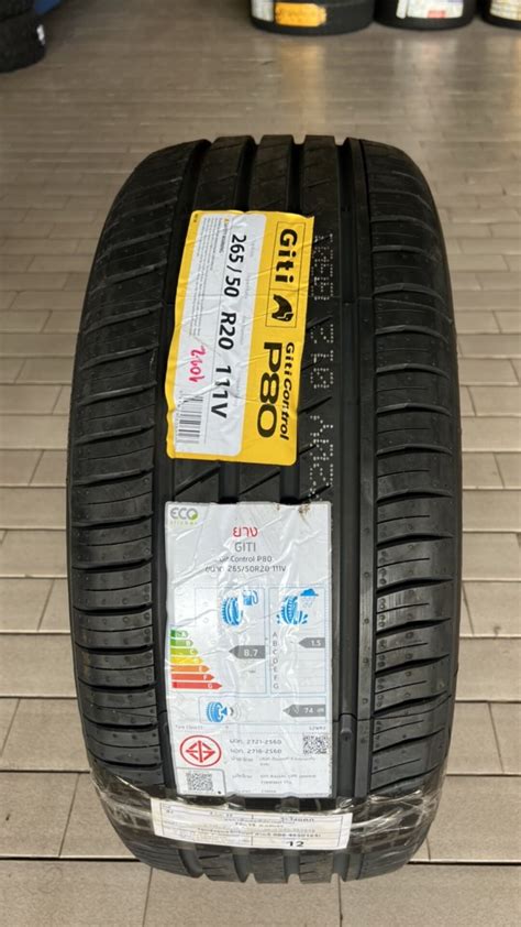 ยางรถยนต์ใหม่ Giti 265/50-20 Giri Control P80 ยางใหม่ปี2022 แถมจุ๊ปยาง ...
