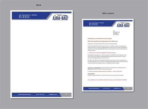 Design template for simple company letter | Freelancer