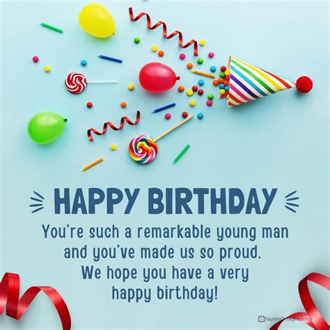 Young Man Birthday Quotes Happy Birthday Wishes Images You Will