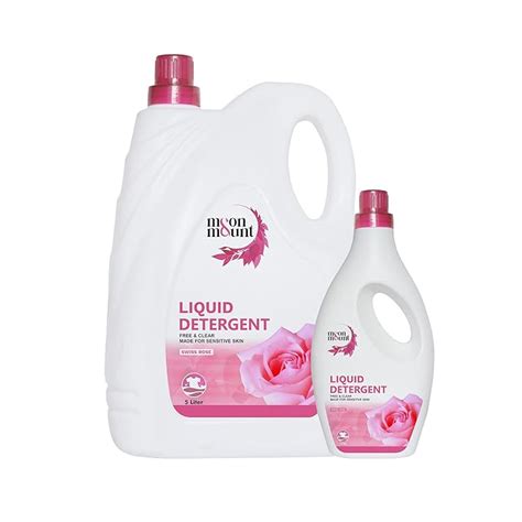 Moon & Mount Liquid Laundry Detergent 6L Can, Rose Scent, Concentrated ...