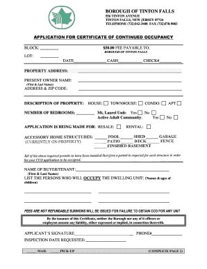 Fillable Online rental application packets in nj form Fax Email Print ...
