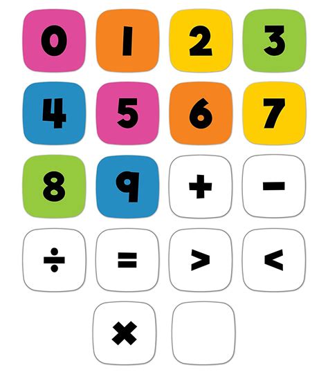 Edu-Clings Silicone Center Blank Manipulative Set—Grades K-5 Colorful ...