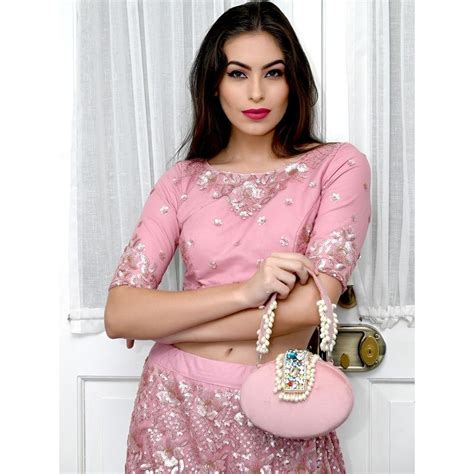 Buy Odette Awe-Worthy Heavily Embellished Velvet Clutch Online