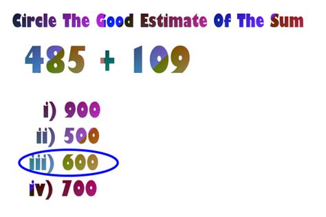 Image result for Estimate Math Addition