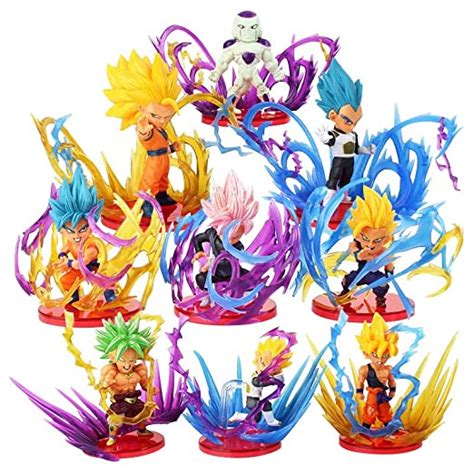 Trunkin Dbz Set Of 9 Action Figures Set Z Vegeta Son Goku Super Saiyan ...