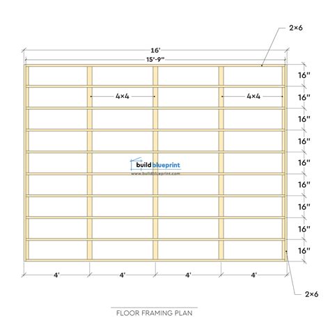 12x16 Shed DIY Plans - Gable Roof - Build Blueprint