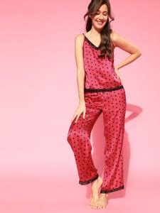 Dressberry Women Printed Pink Top & Pyjama Set Price in India - Buy ...