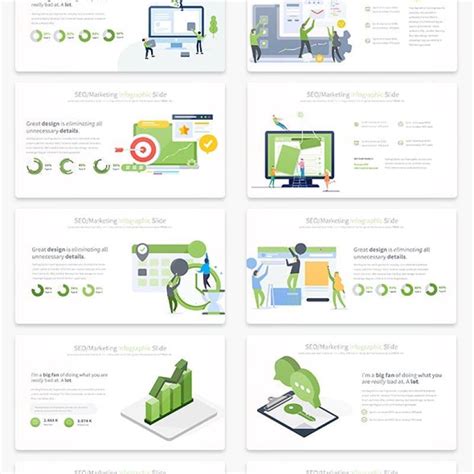 搜索引擎优化营销PPT信息图表模板SEOMarketing PowerPoint Infographics Slides_PPT元素 【OVO图库】
