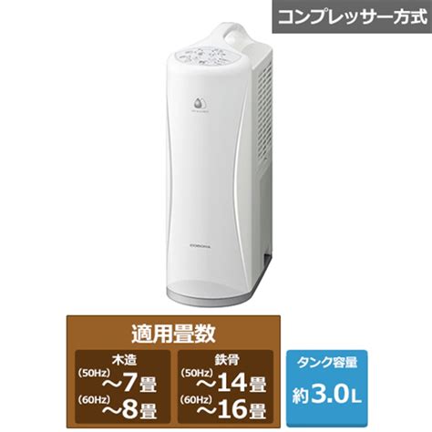 コロナ除湿機 CD-S6324(W)