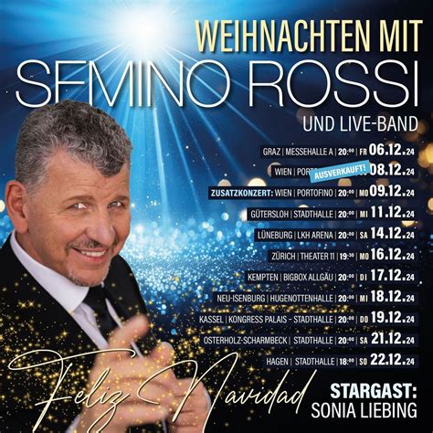FELIZ NAVIDAD- WEIHNACHTEN MIT SEMINO ROSSI & LIVE BAND. Messehalle A ...