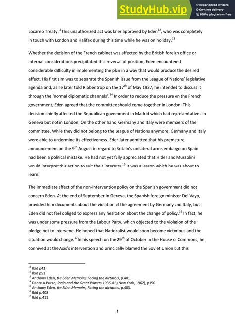 An Examination Of Anthony Eden And The Spanish Civil War | PDF