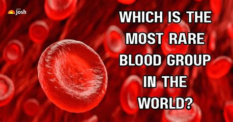 Which is the Most Rare Blood Group in the World? And It’s Not O-Negative!