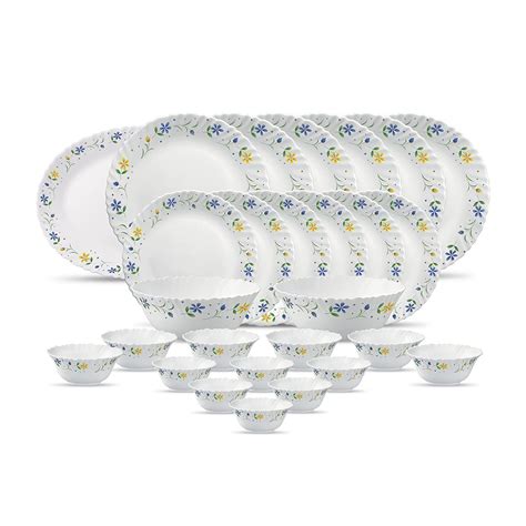La Opala Diva, Classique Collection, Opal Glass Dinner Set 27 pcs ...